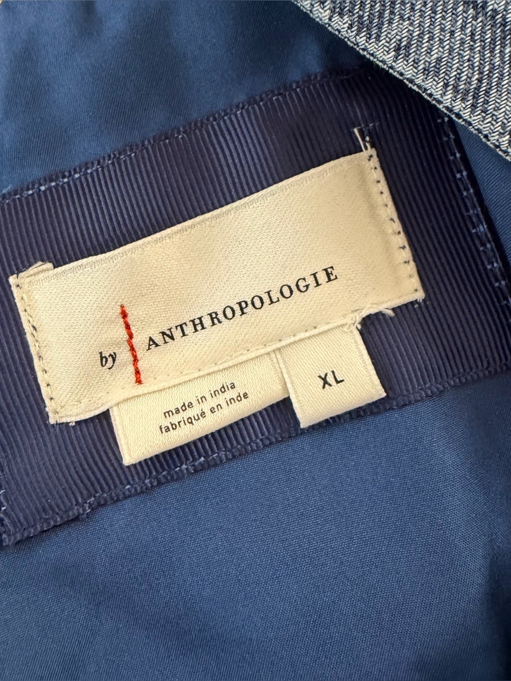 By Anthropologie Dress Womens XL Denim Tiered Helena Midi Blue - Picture 5 of 12